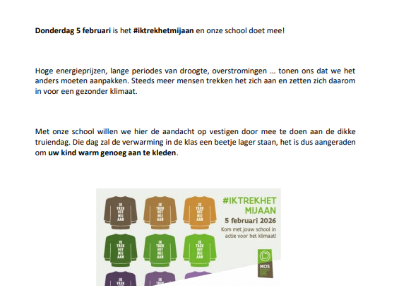Donderdag 5 Februari is Dikke Truiendag!